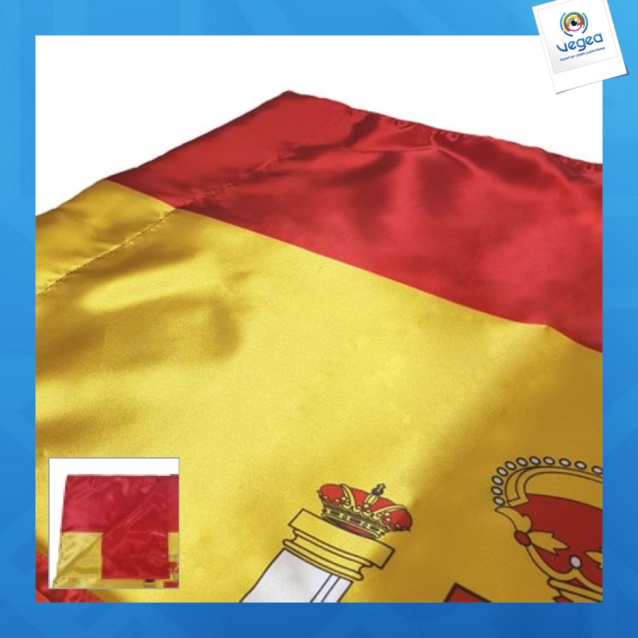 Sublimated satin flag 
