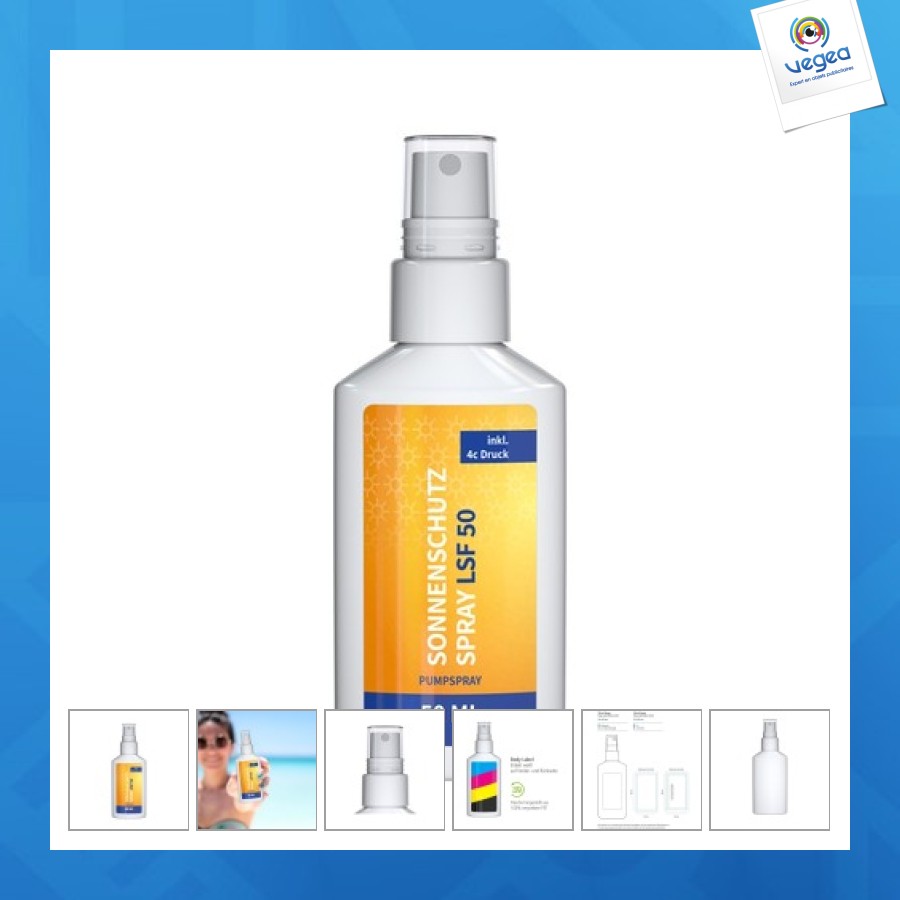 Sun spray spf 50, 50 ml, body label