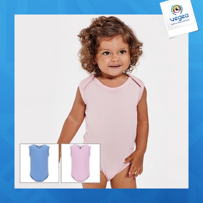 Sweet - single jersey sleeveless baby bodysuit