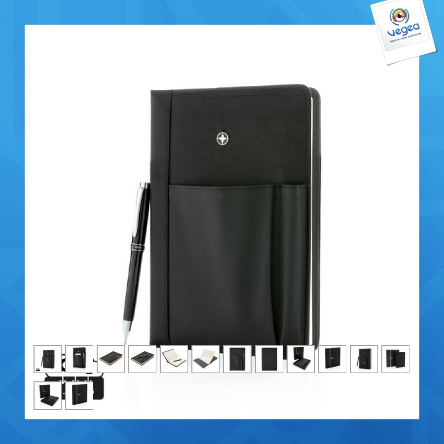 Swiss peak a5 notebook and pen set