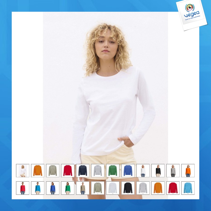 T-shirt manches longues monarch femme