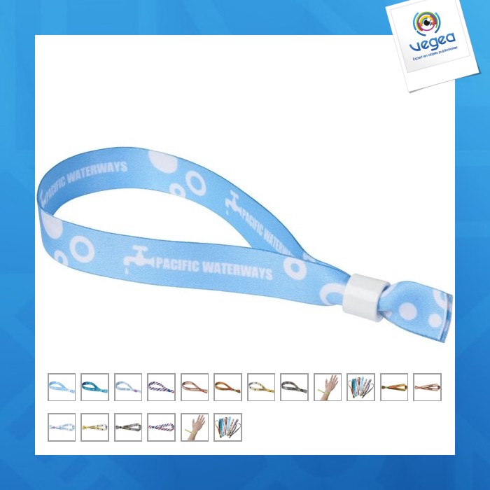 Tamper-proof fabric bracelet