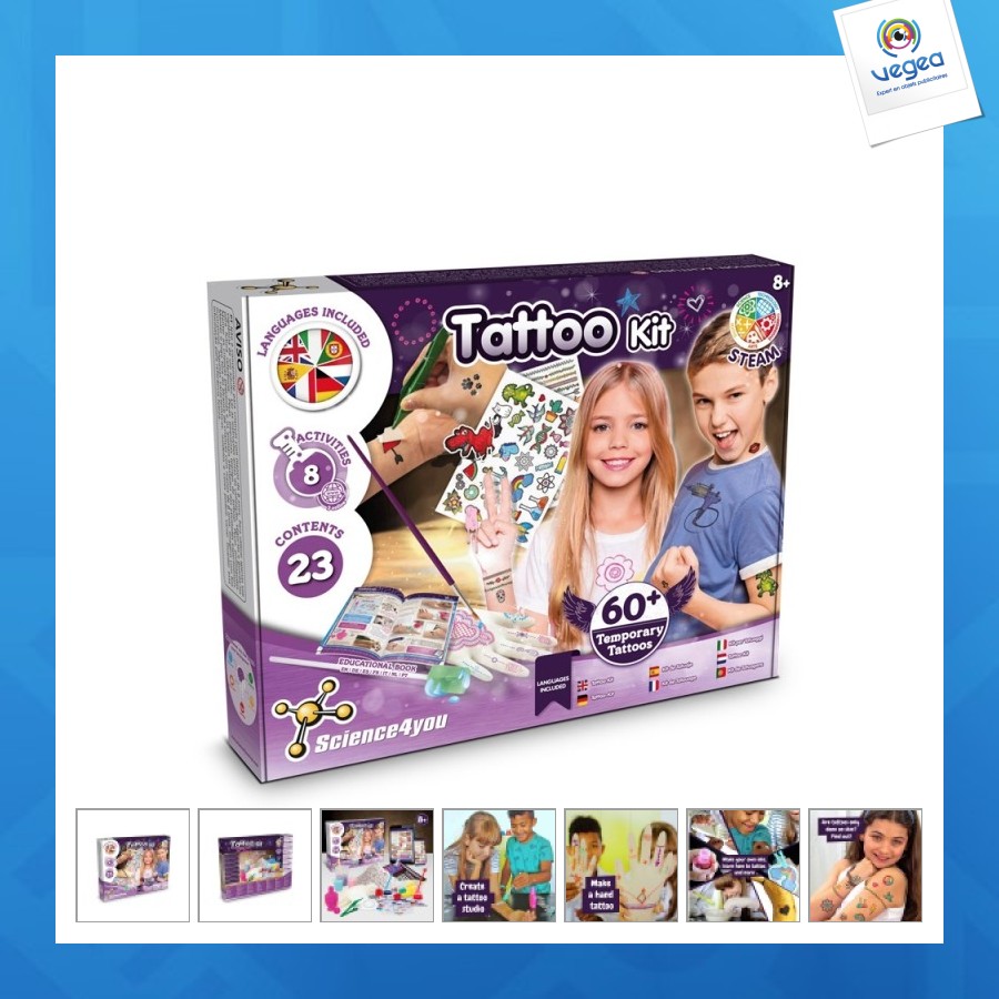 Tattoo factory kit i. educational game for children