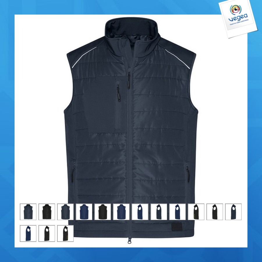 Technical bodywarmer in rpet for men - daiber
