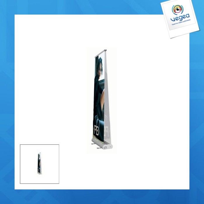 Telescopic roll-stand w.100 x h.200cm double-sided