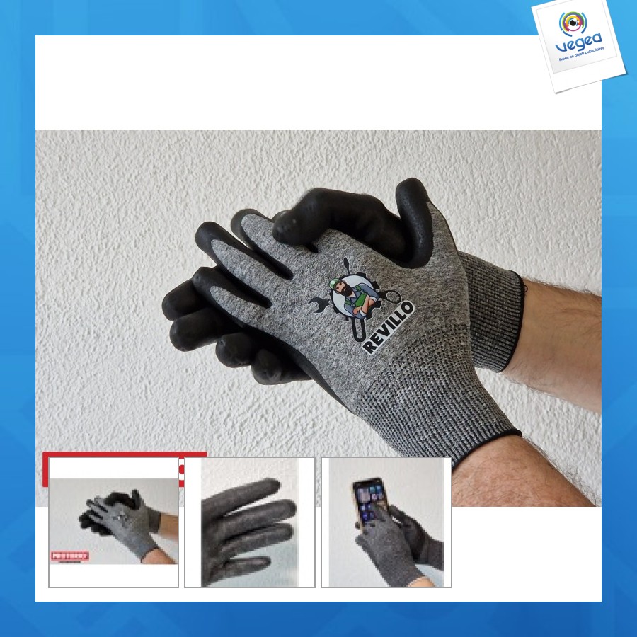 Tempered polyester gloves