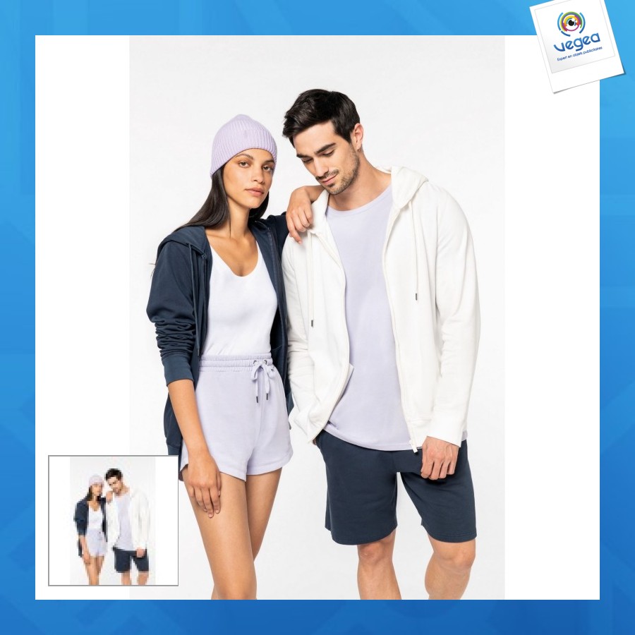 Terry280 unisex zip-up hoodie