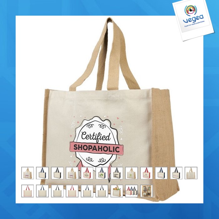 Thick bag with burlap walls