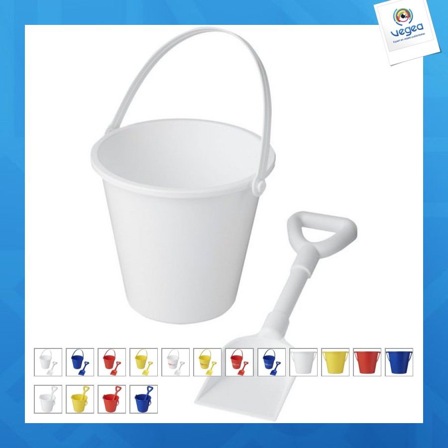 Tides recycled plastic beach bucket and scoop