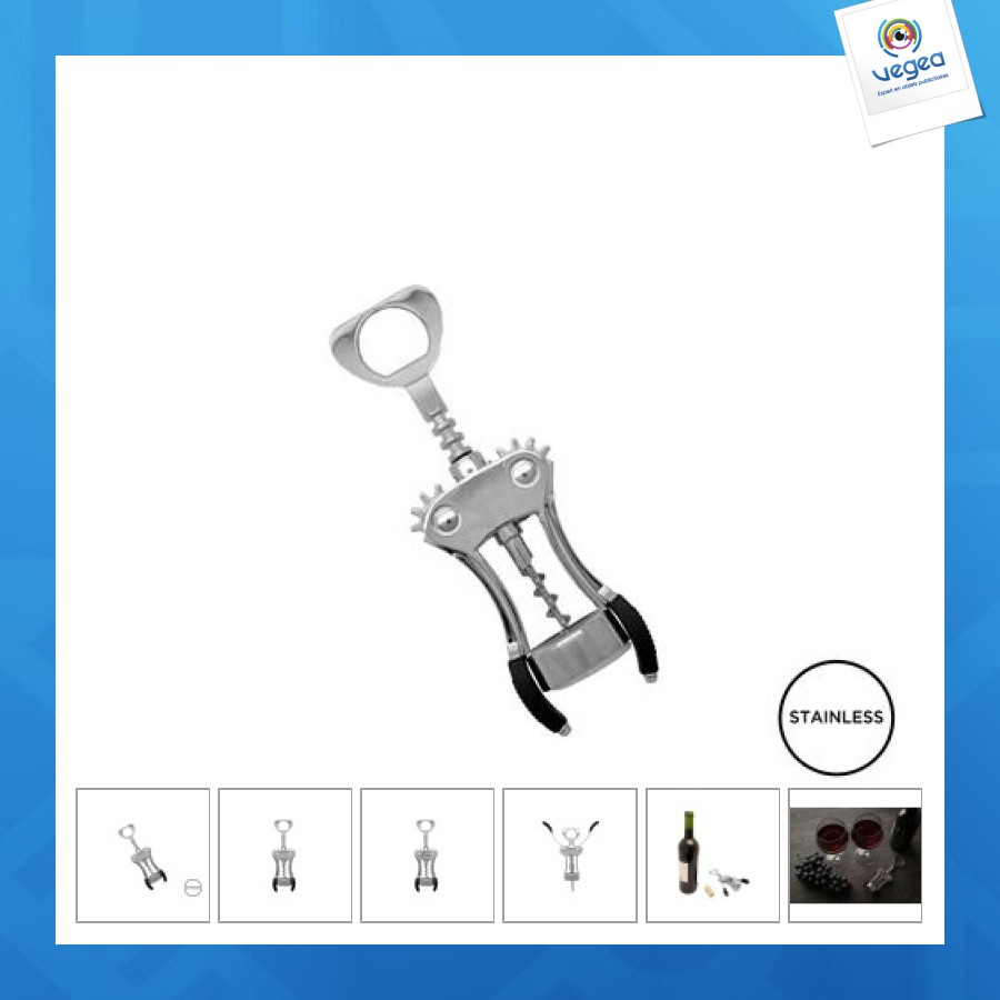 Tire-bouchon à ailettes 'napa'