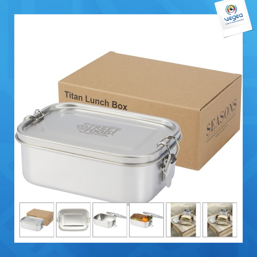 Titan meal box in recycled stainless steel