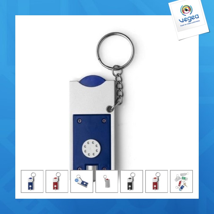 Token key ring with lamp