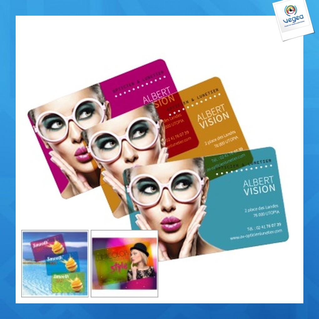 Transparent lumicolor card