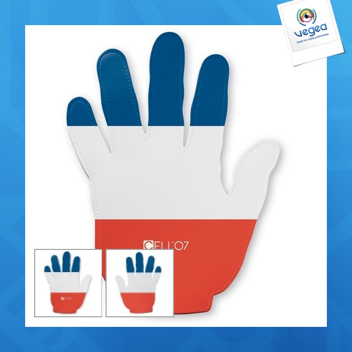 Tricolor foam hand