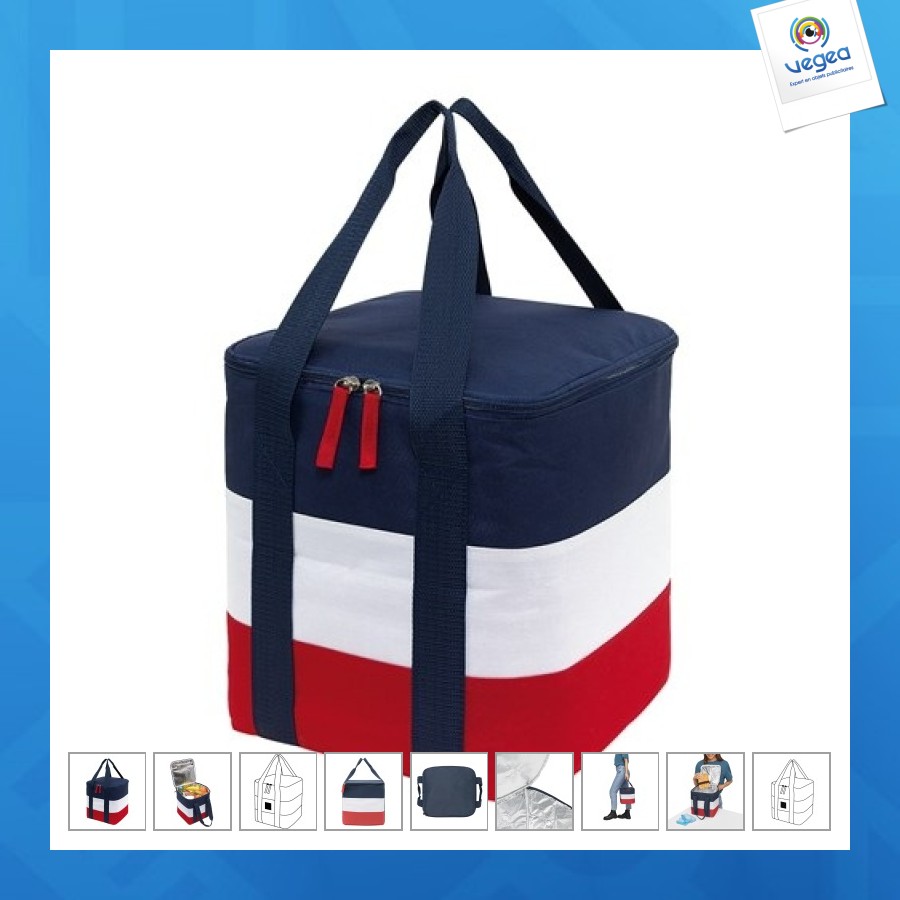 Tricolour cooler bag