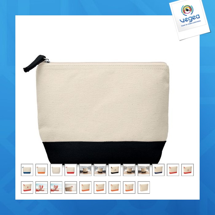 Two-tone cotton case cosmetic kit