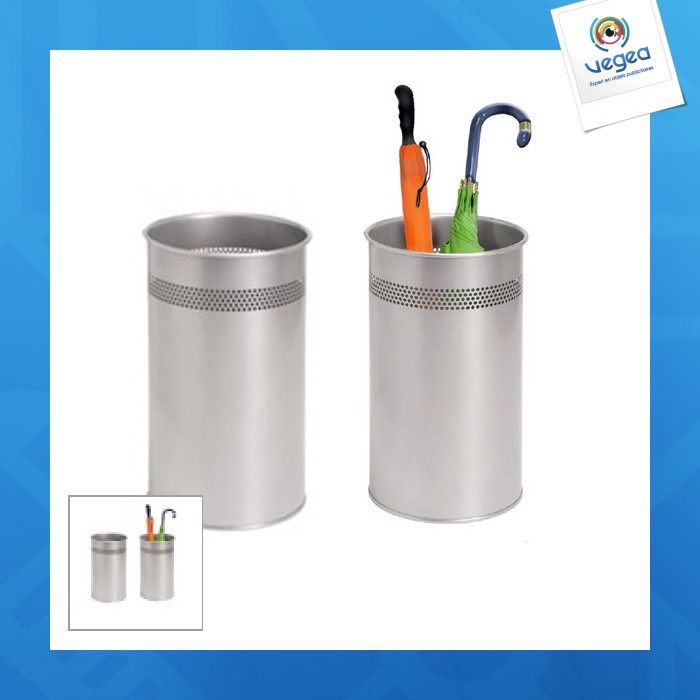 Umbrella/bin holder eco metal grey h.46 x l.26 cm