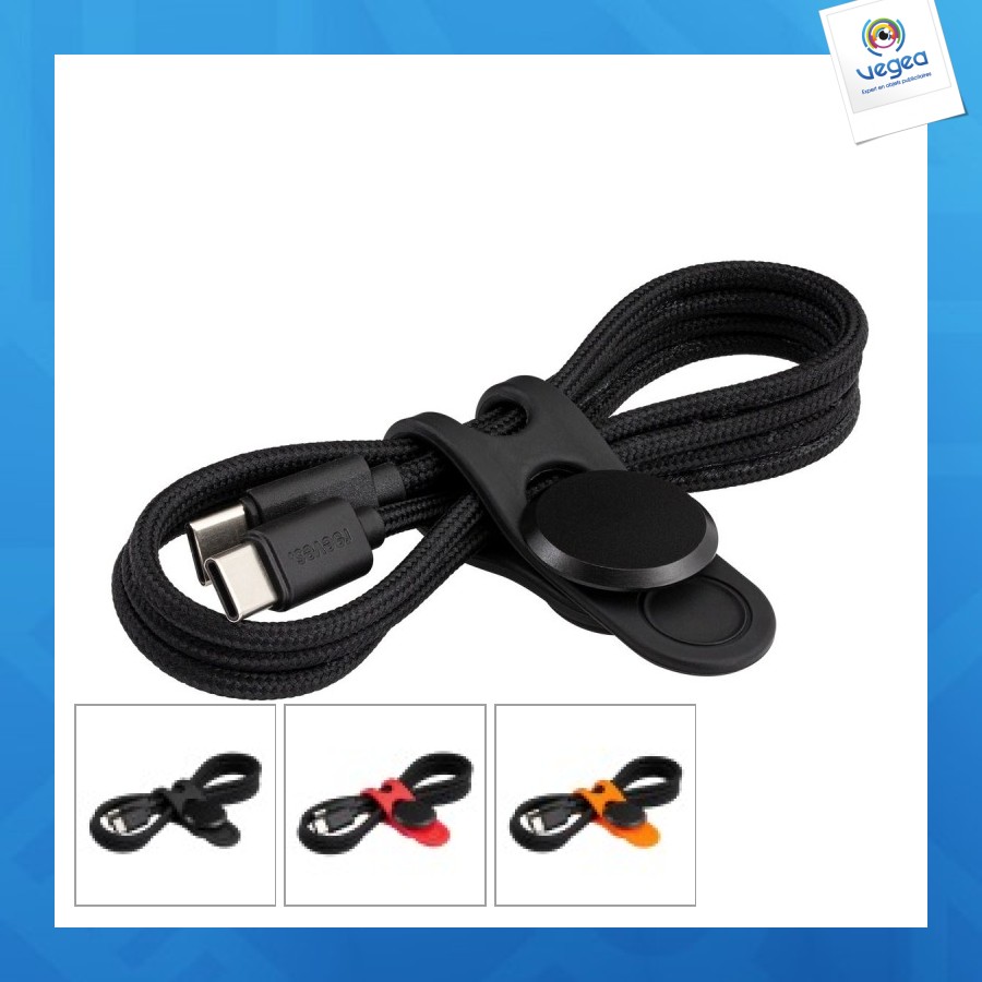 Usb-c cable with cable tie reeves-convertics tie