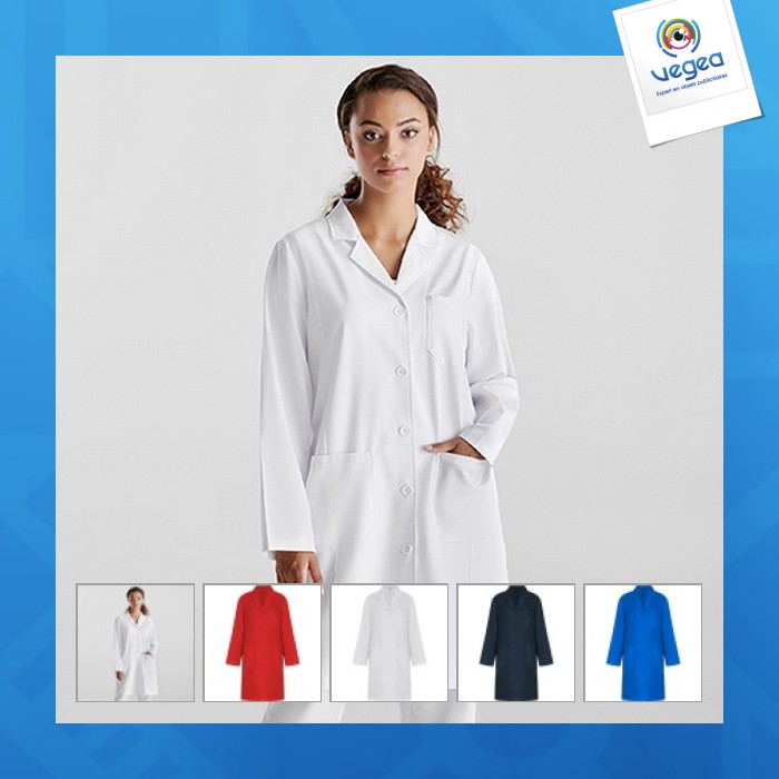Vaccine woman - fitted long-sleeved service blouse 