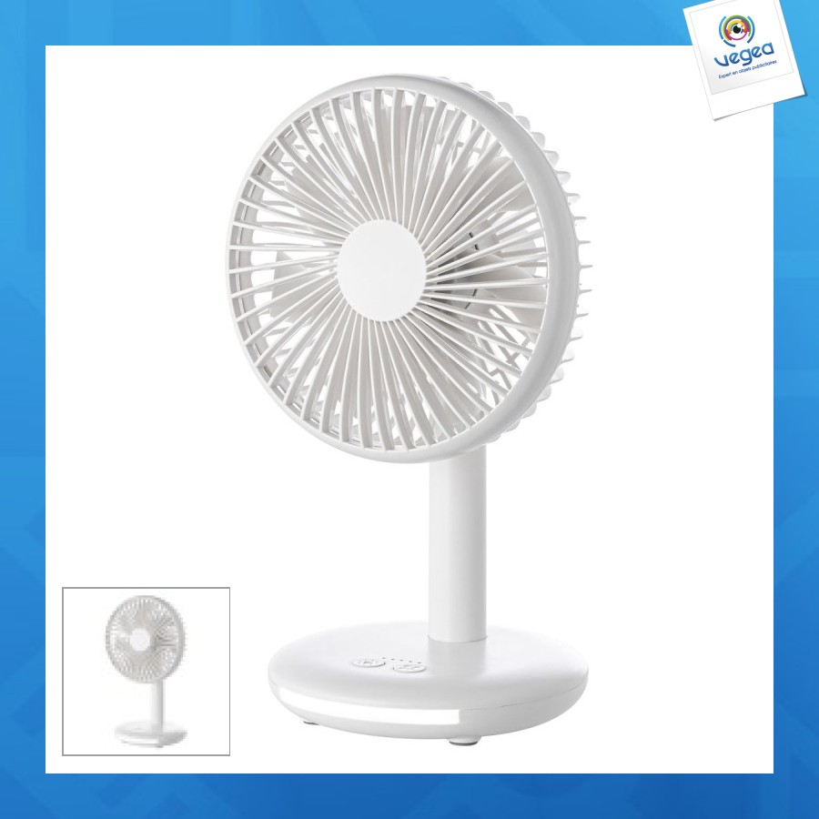 Ventilateur rechargeable avec lumière reeves-deskstream