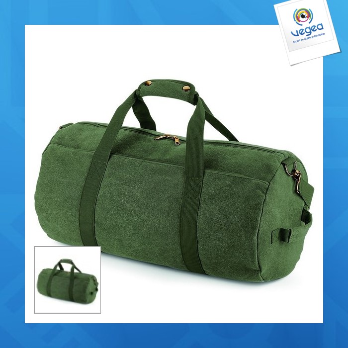 Vintage canvas duffel bag 