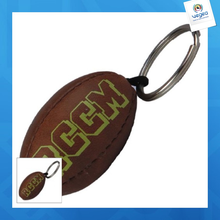 Vintage rugby ball key ring 