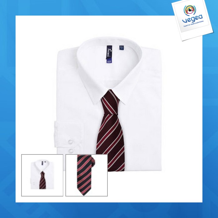 Waffle striped tie 