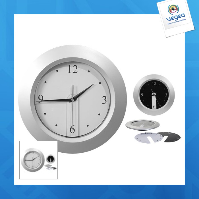 Wall clock with removable dial