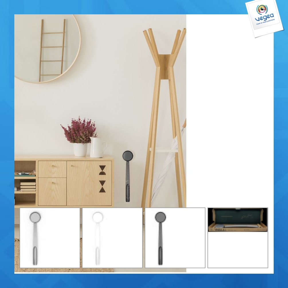 Wall-mounted shoehorn 