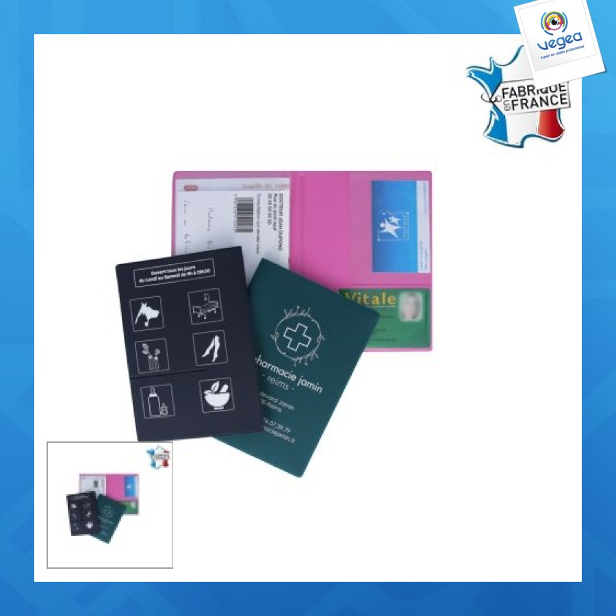 Wallet prescription holder 1 health card