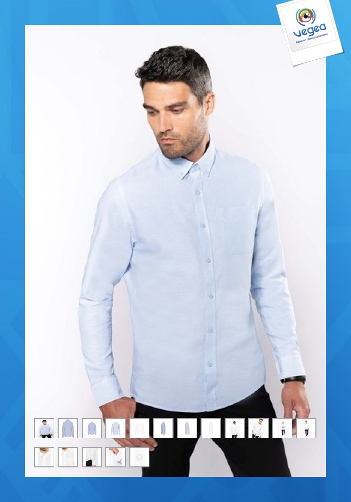 Washed oxford shirt