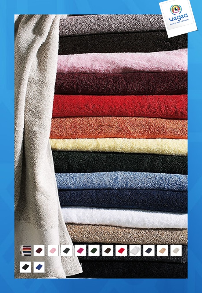 White beach towel kariban - 100 x 150 cm