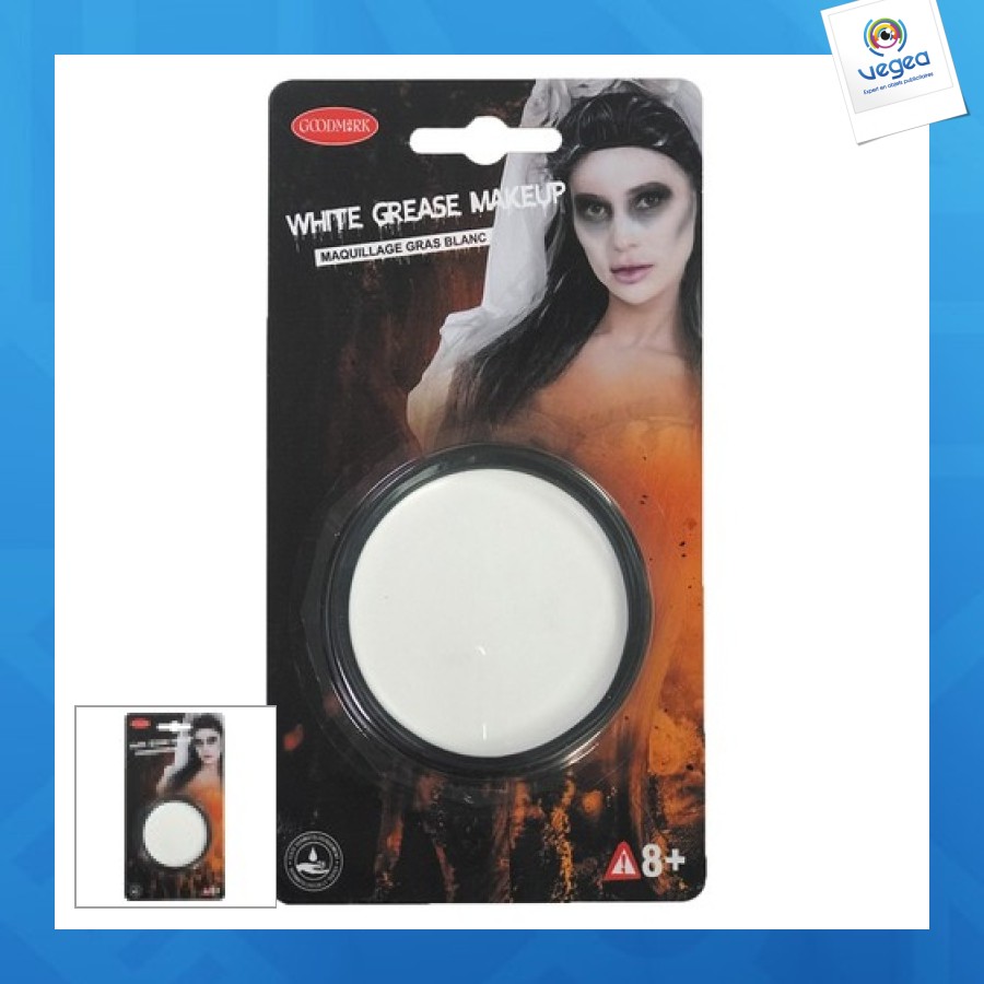 White greasy make-up pot 14gr