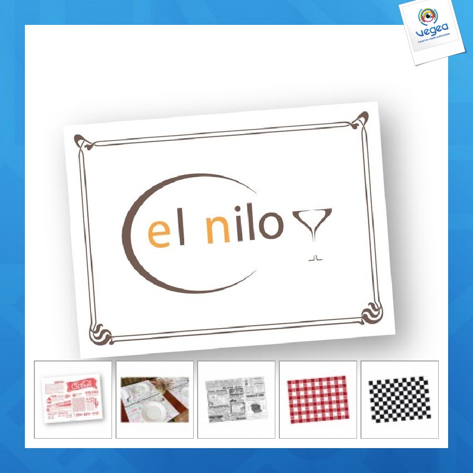 White paper placemat (one thousand)