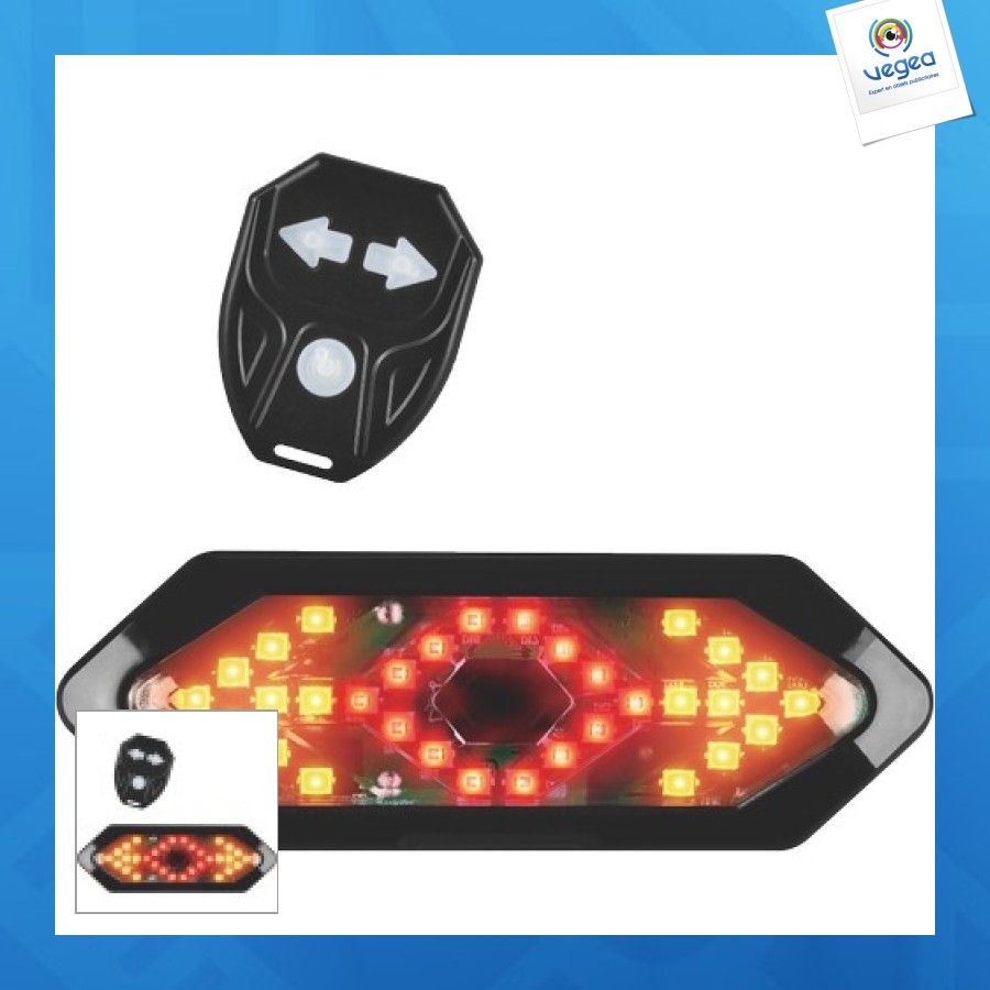 Wireless indicators and tail light with 32 leds