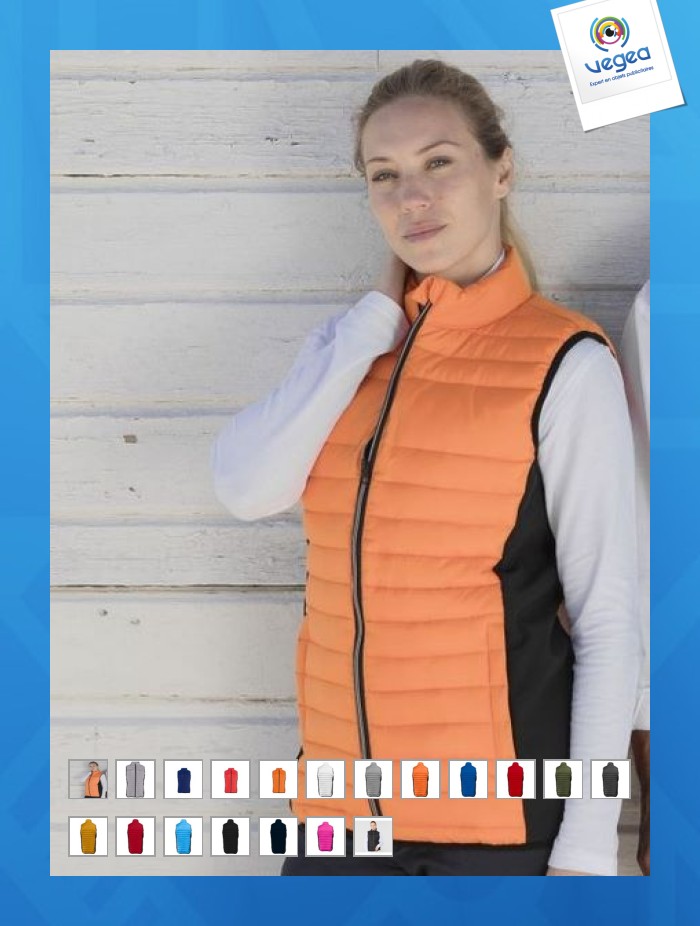 Women's bi-material bodywarmer - pen duick