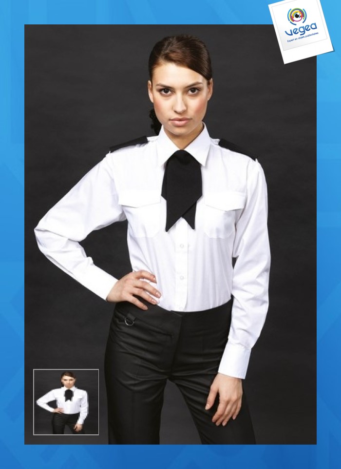 Women's long-sleeved pilot shirt 