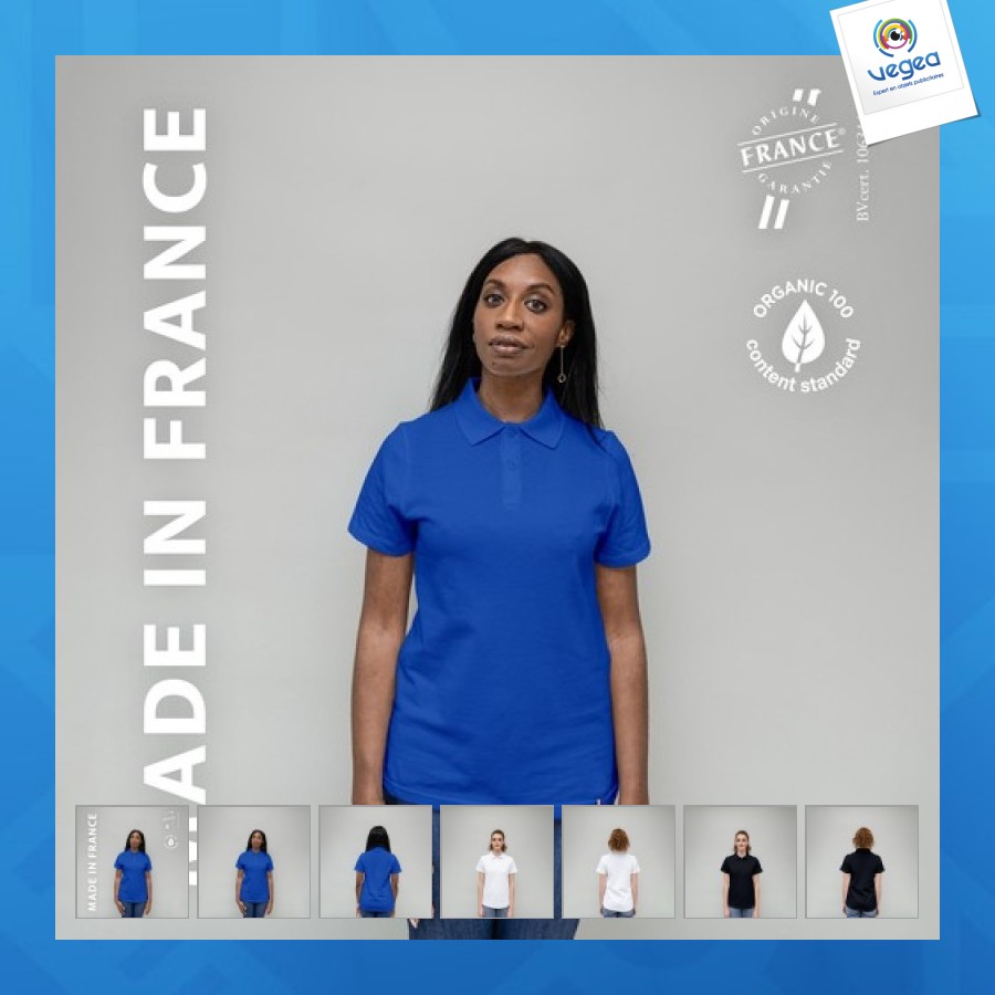 Women's paulette pique polo shirt