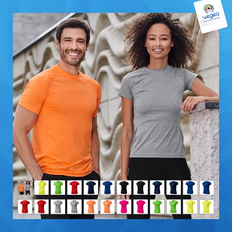 Women's running jersey - short raglan sleeves - malfini