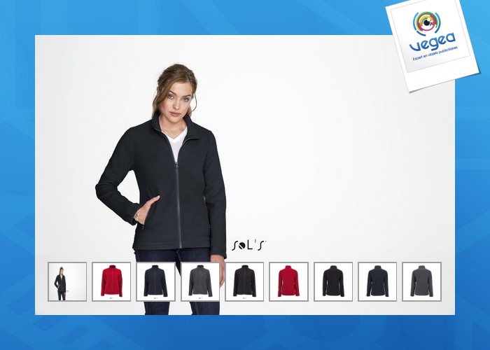 Women's single colour fleece jacket - norman women Women's single colour fleece jacket - norman women