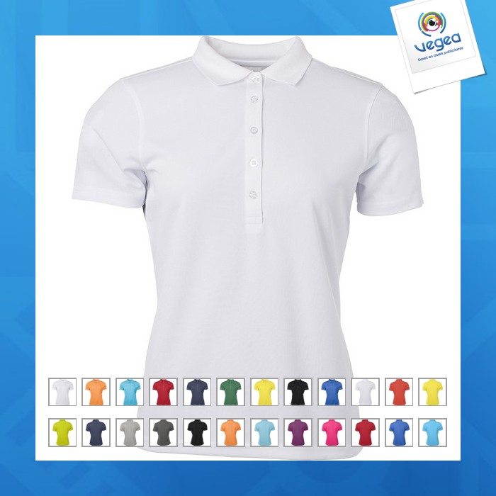 Women's technical polo shirt