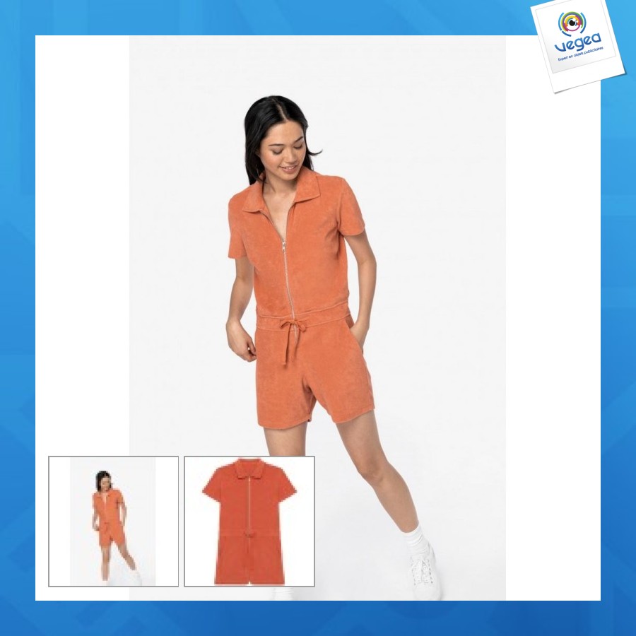 Women's terry cloth jumpsuit