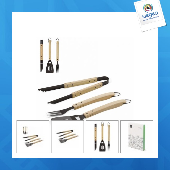 Wooden barbecue set
