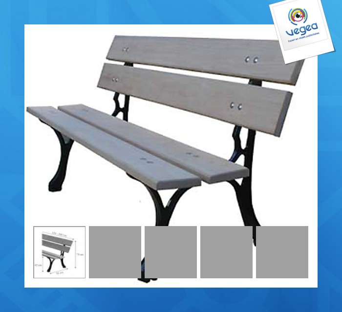 Wooden bench length 1.50 m Wooden bench length 1.50 m