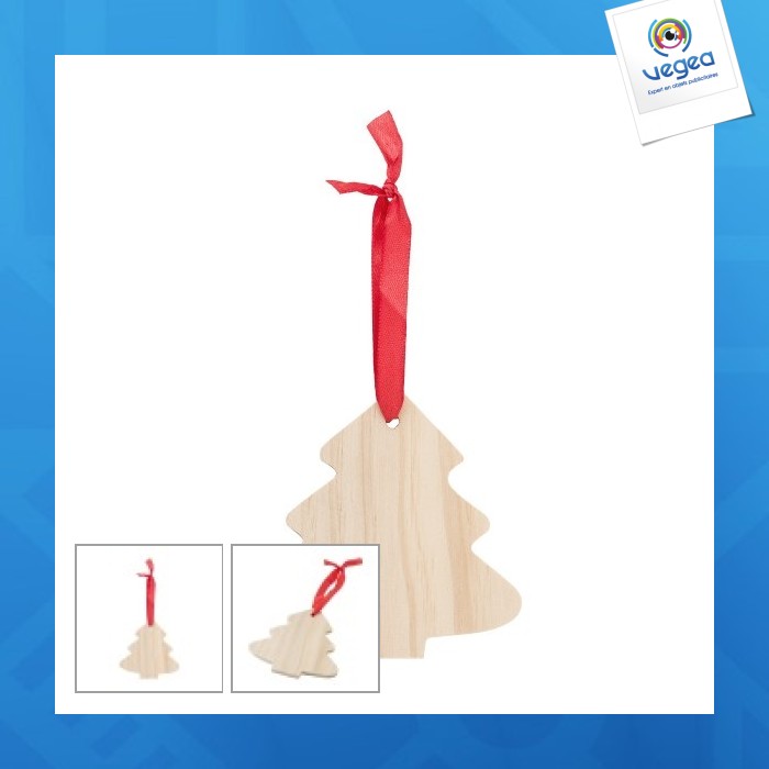 Wooden christmas tree decoration 