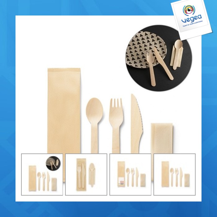 Wooden cutlery set