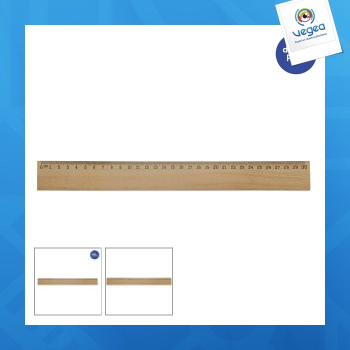 Wooden ruler 30cm