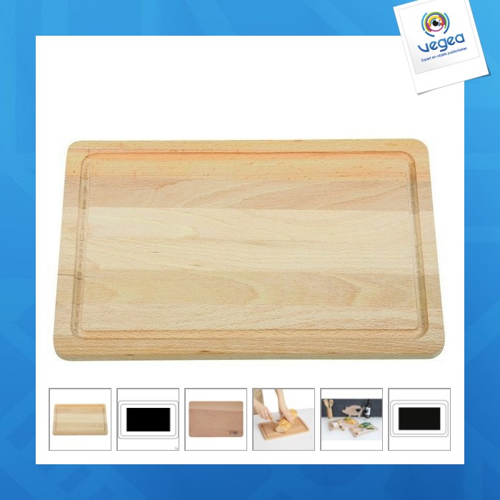 Wooden square chopping board