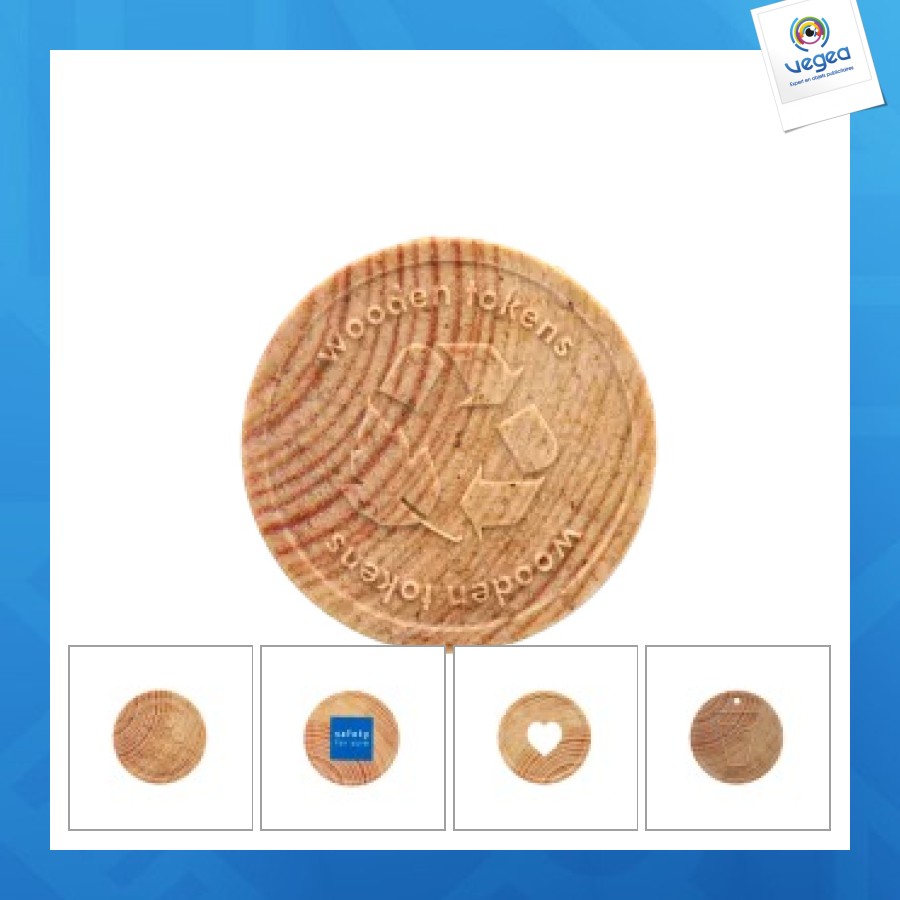 Wooden token 