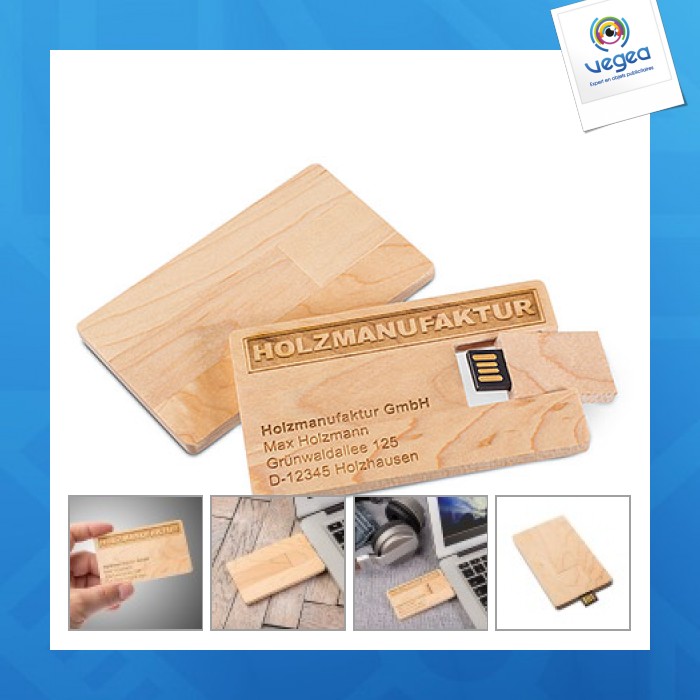 Wooden usb card - crillon